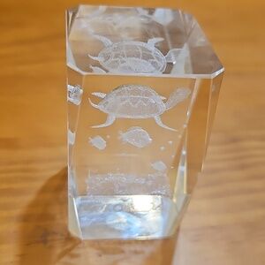 Crystal Turtle Paperweight